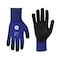 Ge Coated Gloves, NitrileFoam Nitrile, Dotted, Blue, L 1 PR GG216LC - alternate 1